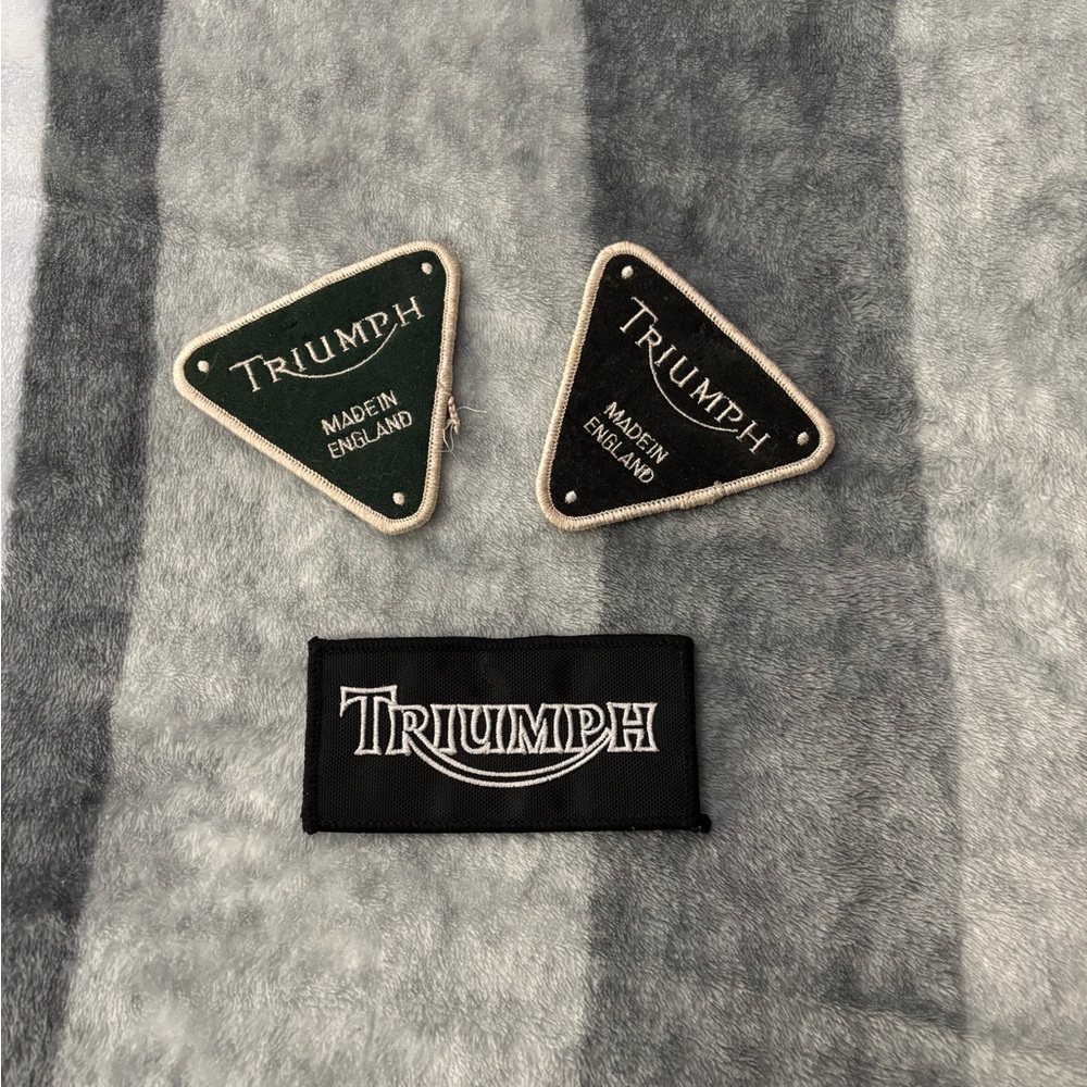 Triumph Green and Black Patch Trio